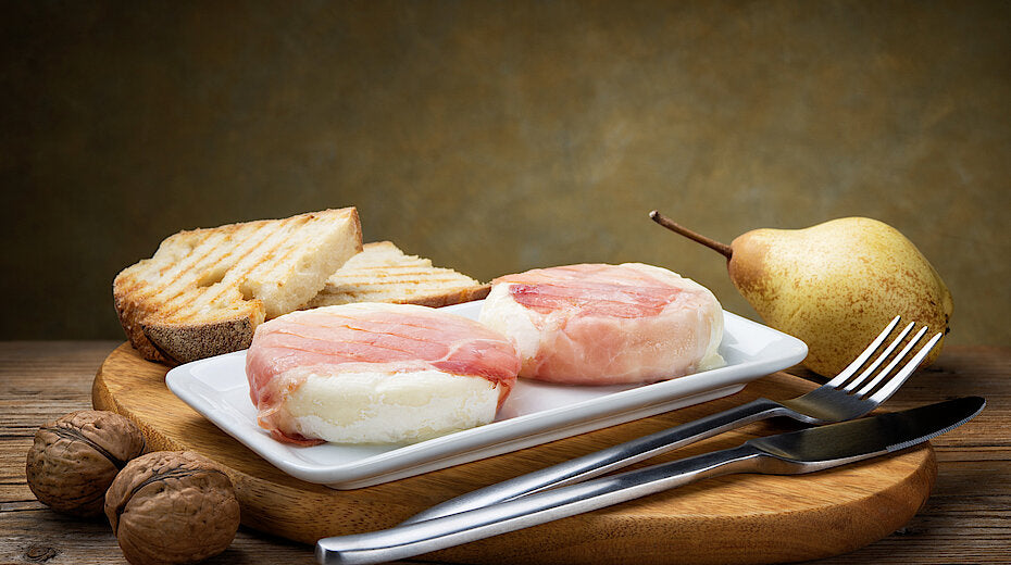 Birne mit Speck