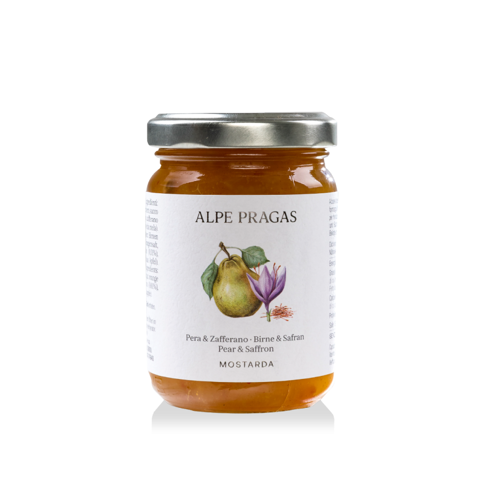 Mostarda pere & zafferano 160g
