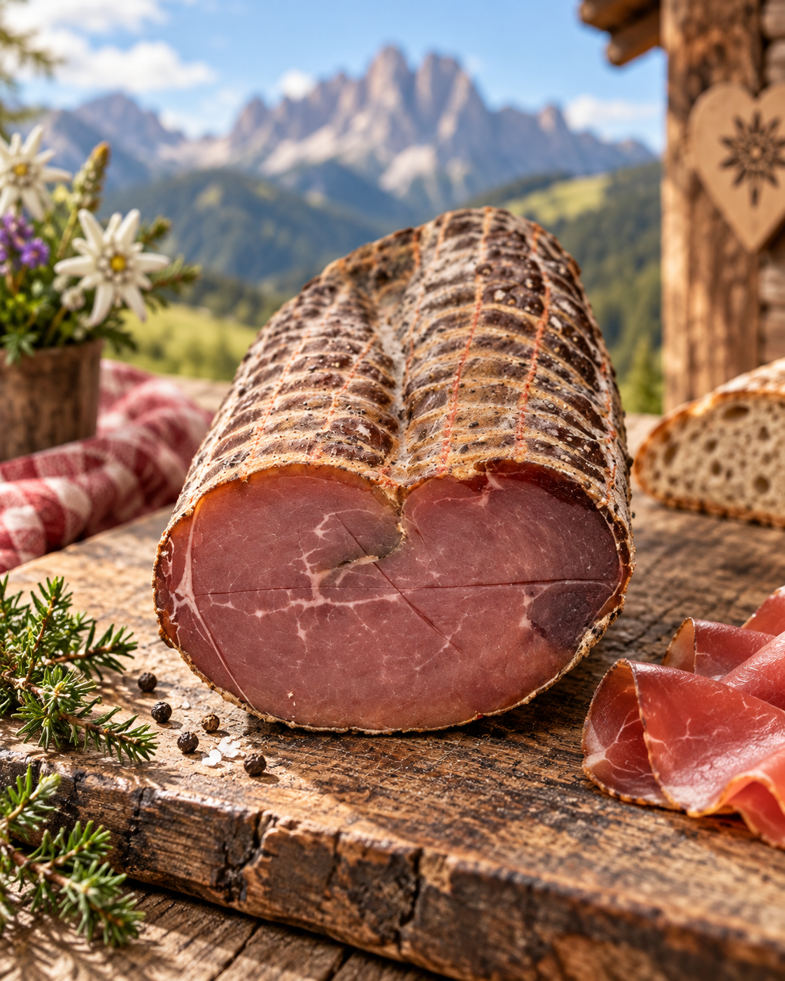 Bergschinken ohne Pöckelsalz "AlpenFein Gold" 300g