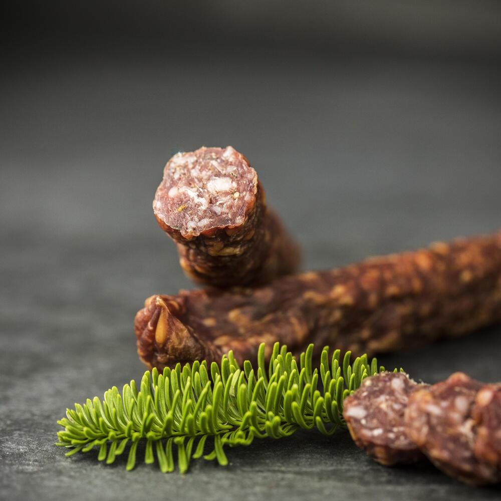 Südtiroler Kaminwurzen mit Hirschfleisch - 2 Stück