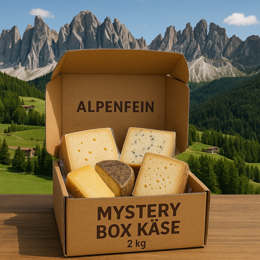 "Mystery Box" 2kg Käse – AlpenFein Spezialitäten aus Südtirol und Italien