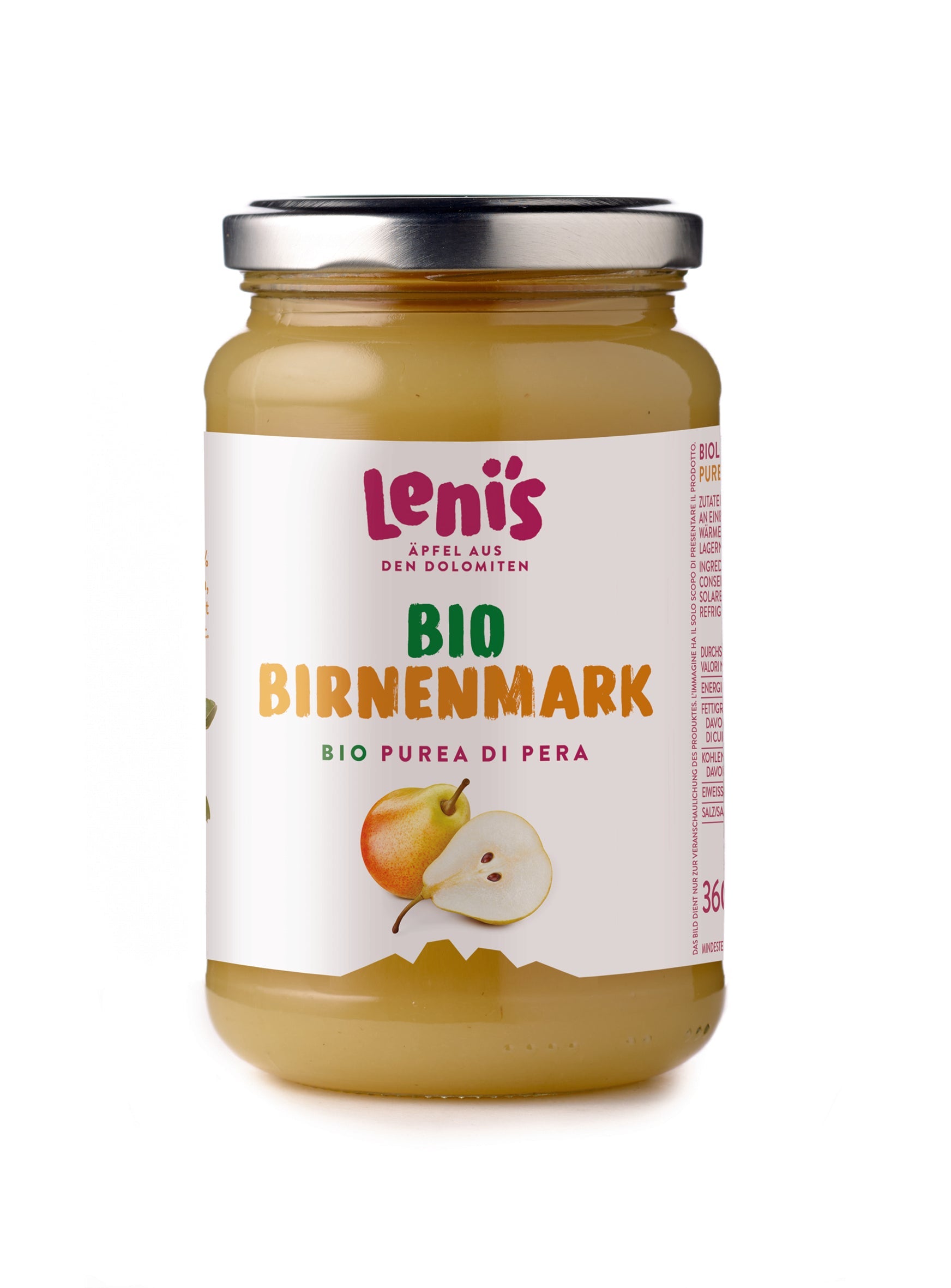 Birnenmus Lenis BIO 360g