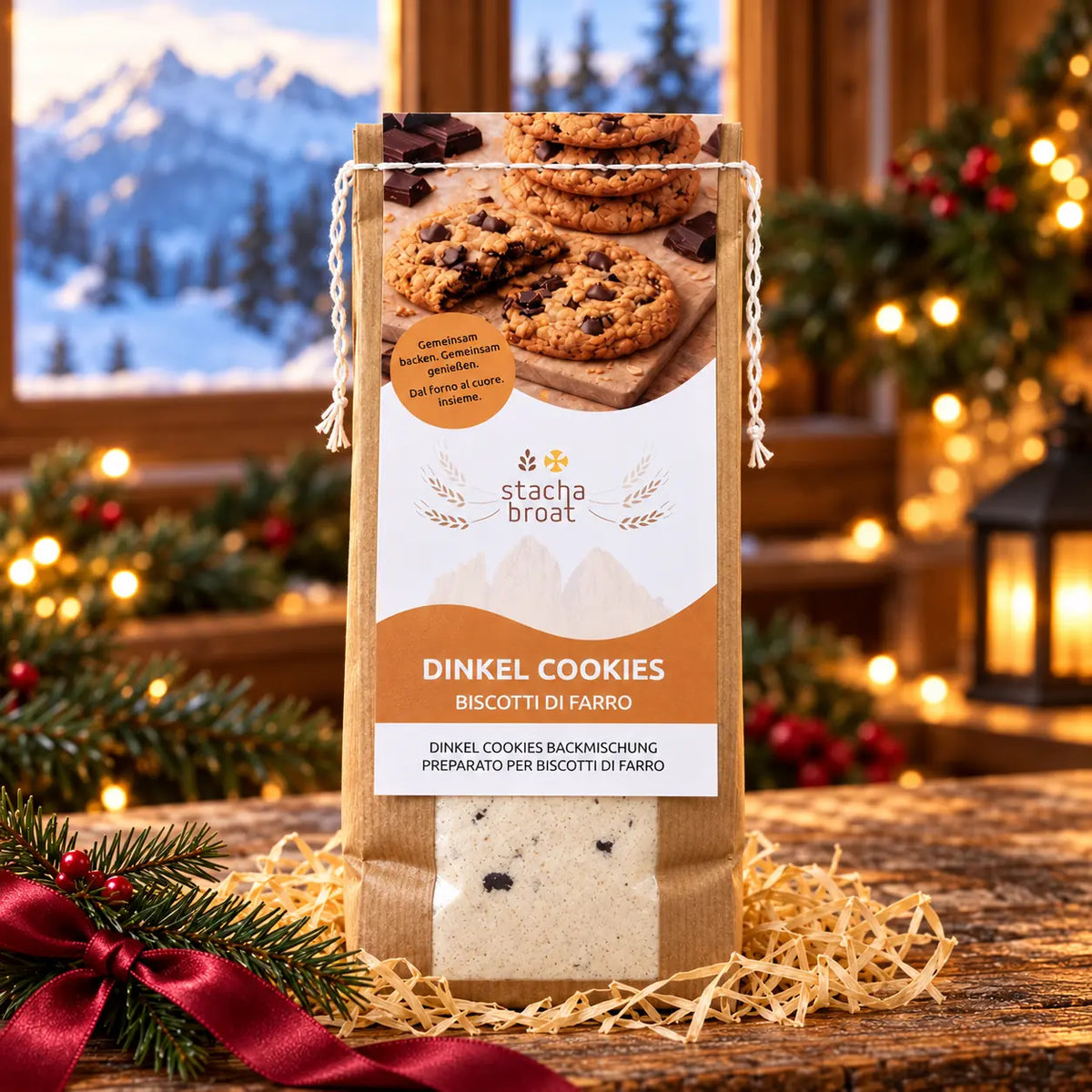 Set da forno natalizio “Il forno di Natale” – preparati per Lebkuchen, biscotti di farro e pane alla frutta