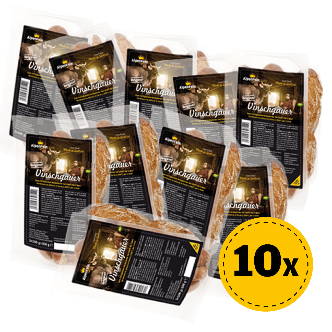10x orginali Vinschgauer con pasta di segale