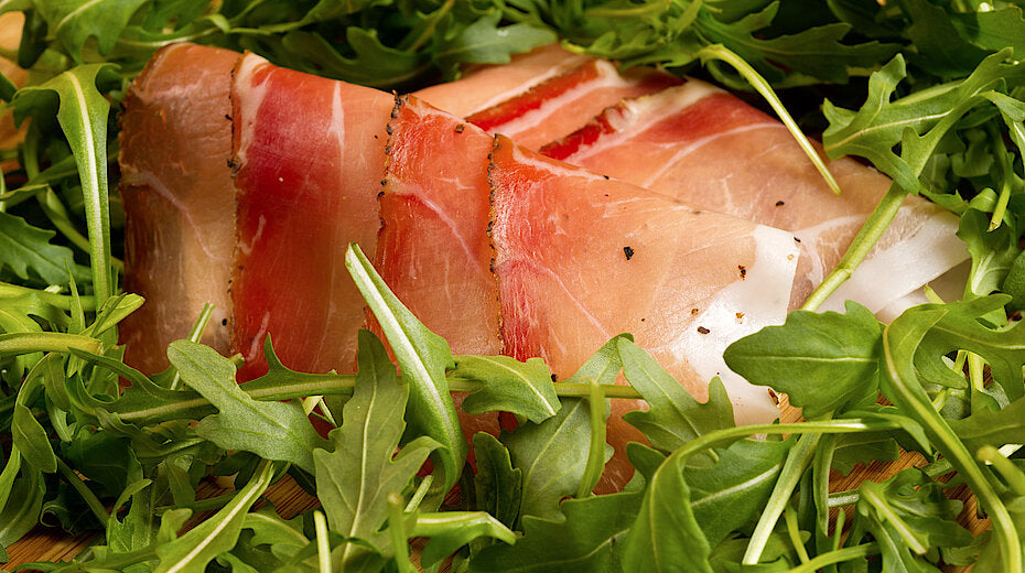 Speck und Rucola