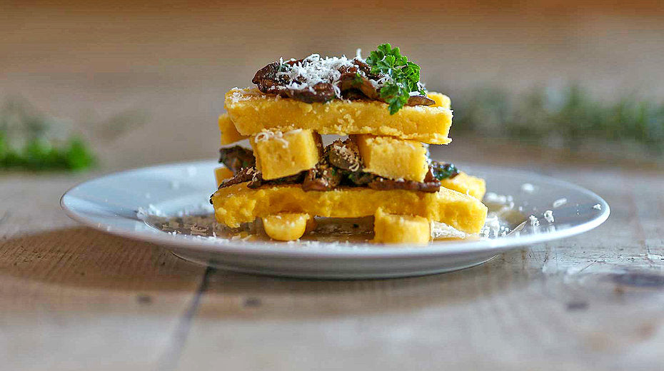 Polenta mit Steinpilzen