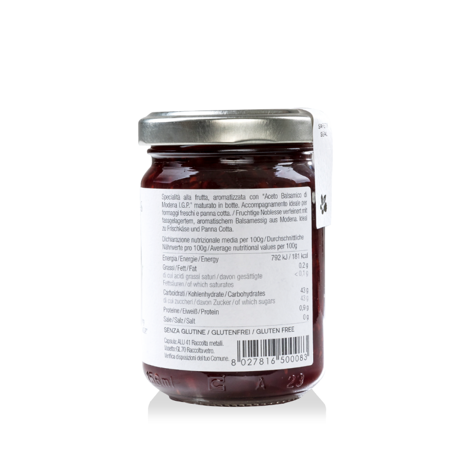 Chutney Himbeere mit Balsamessig aus Modena 160g