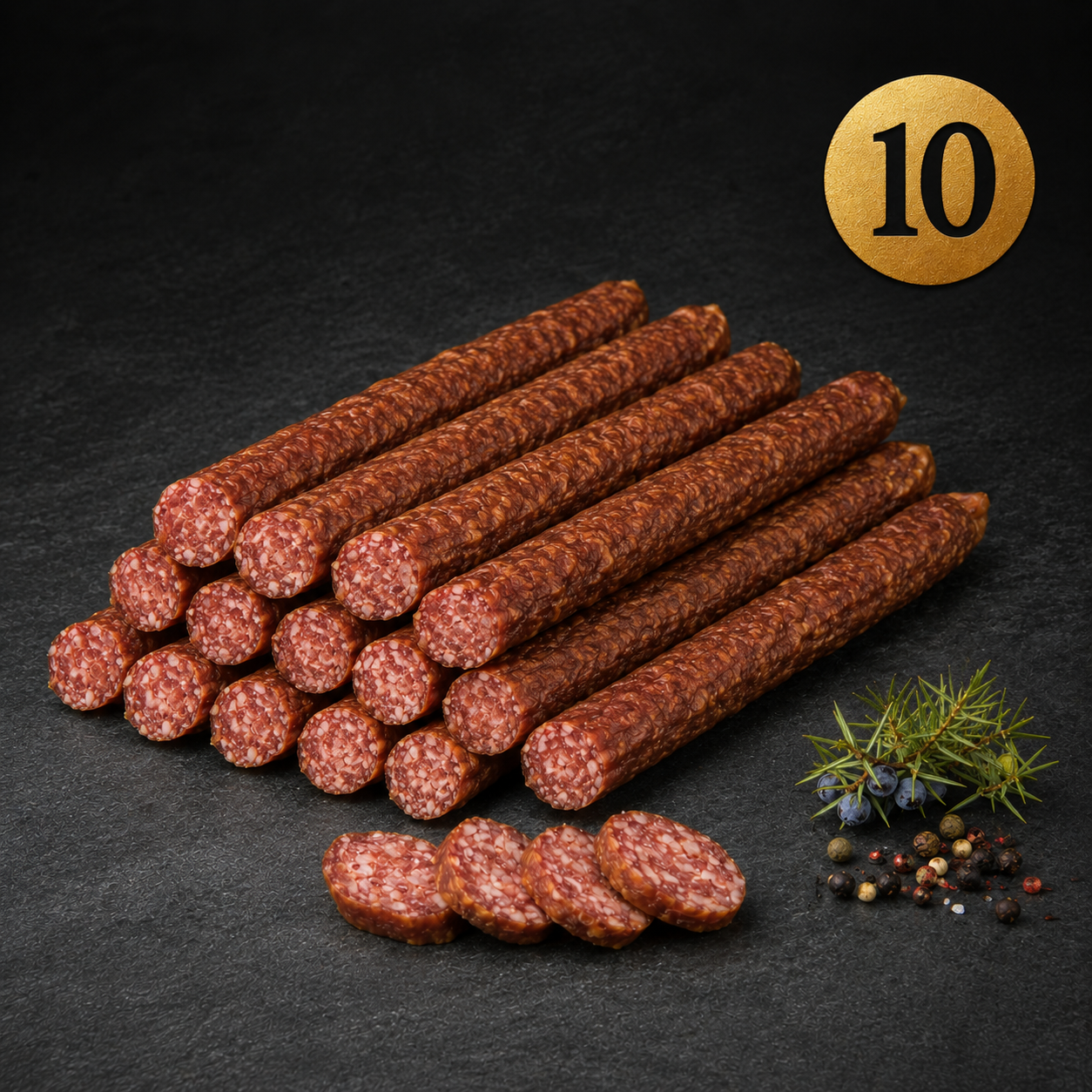AlpenFein Südtiroler Kaminwurzen - 10 Stück ca. 700g