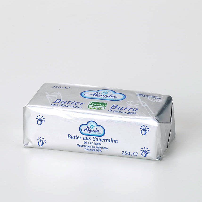 Südtiroler Algunder Butter aus Sauerrahm 250g