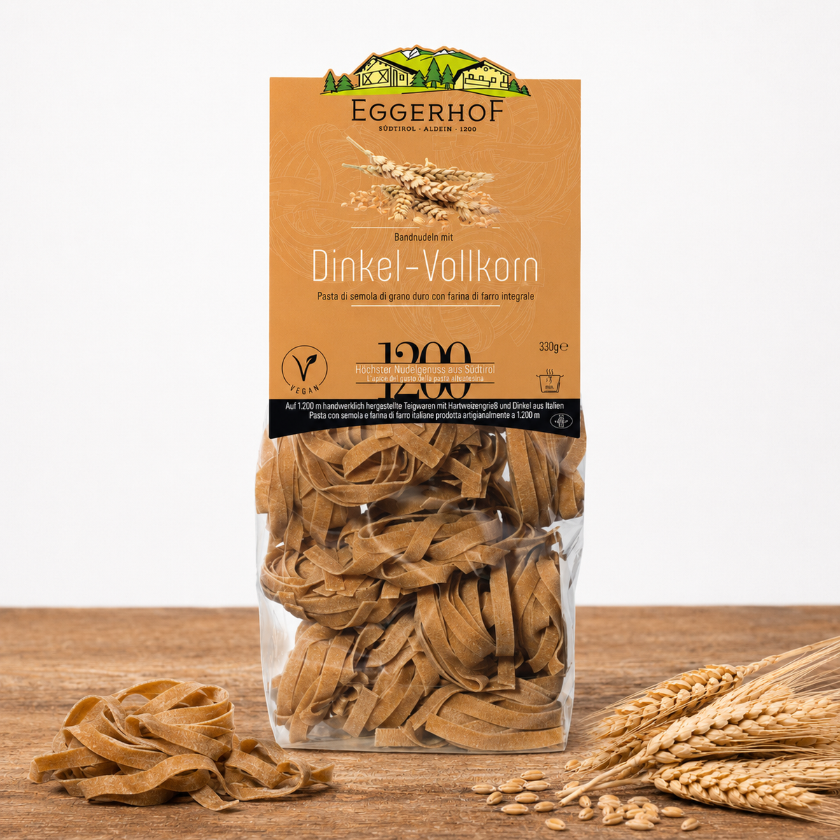 Dinkel  Vollkorn Bandnudeln