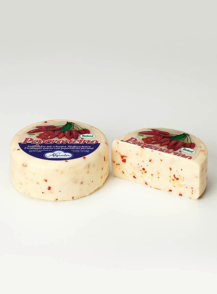 Peperoncino-Käse Bio - würziger Bio-Käse mit Chili, ca. 450 g