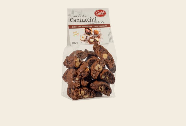 Weiche Cantuccini mit Kakao und Haselnüssen 200g