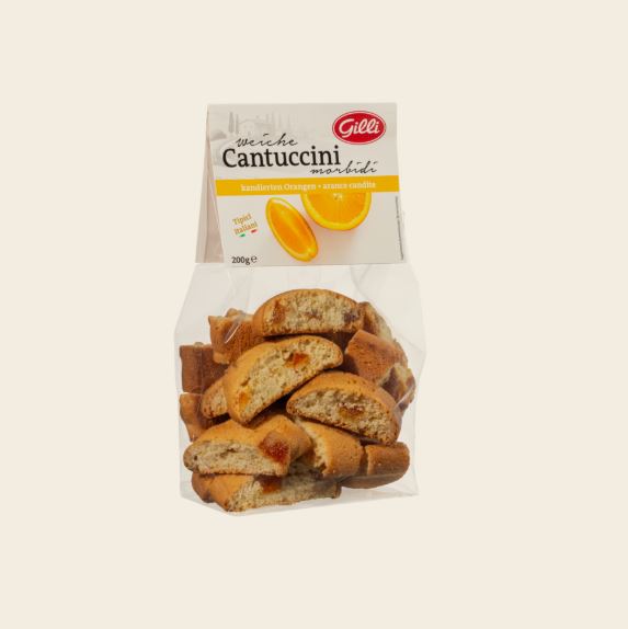 Weiche Cantuccini mit kandierten Orangen 200g