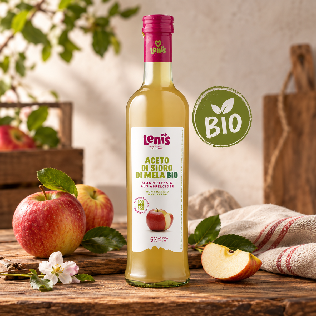 Apfelessig Lenis BIO 500ml