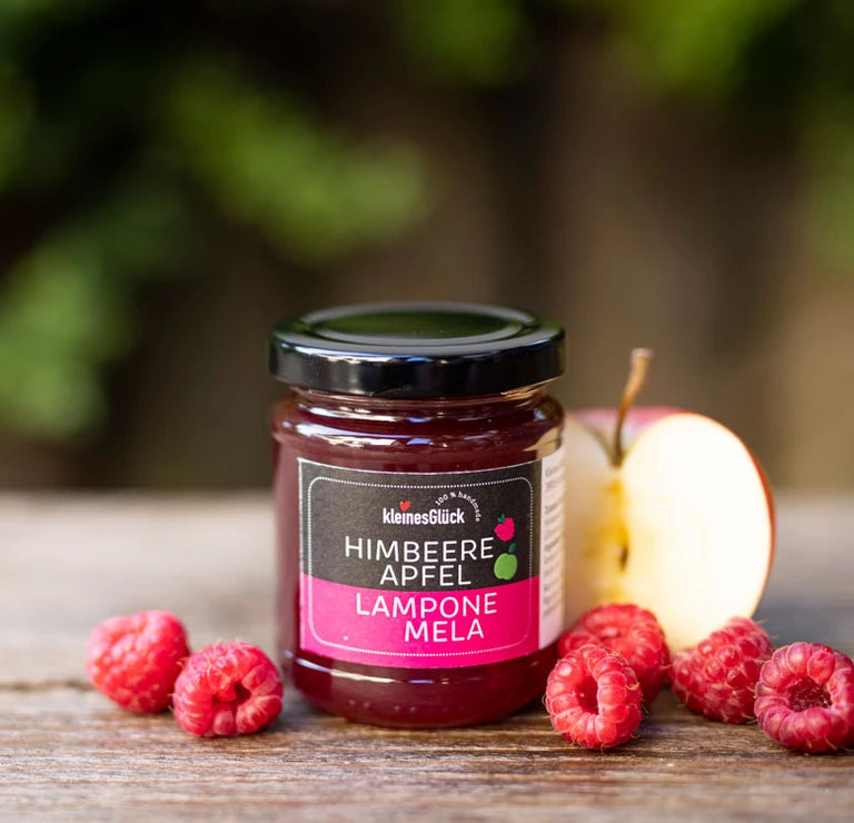 Himbeere & Apfel – Marmelade / Fruchtaufstrich von Kleines Glück (210g)