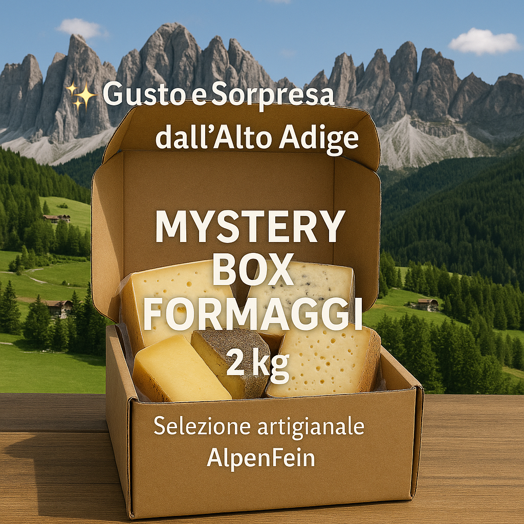 "Mystery Box" 2kg Käse – AlpenFein Spezialitäten aus Südtirol und Italien