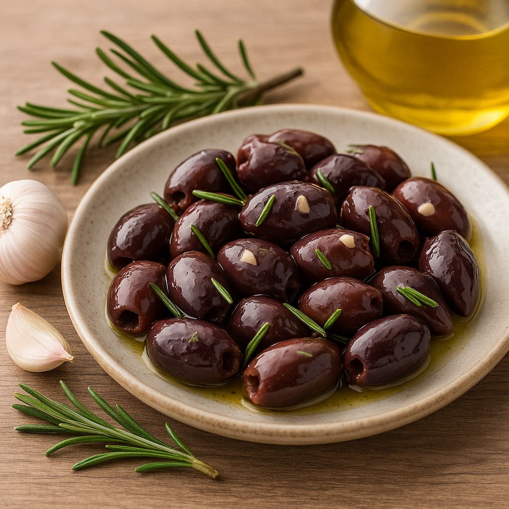 Olive Riviera Denocciolate Aglio e Rosmarino - in olio