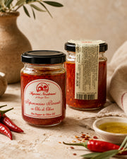 Scharfe Chili in Olivenöl 130g –  Sapori Nostrani
