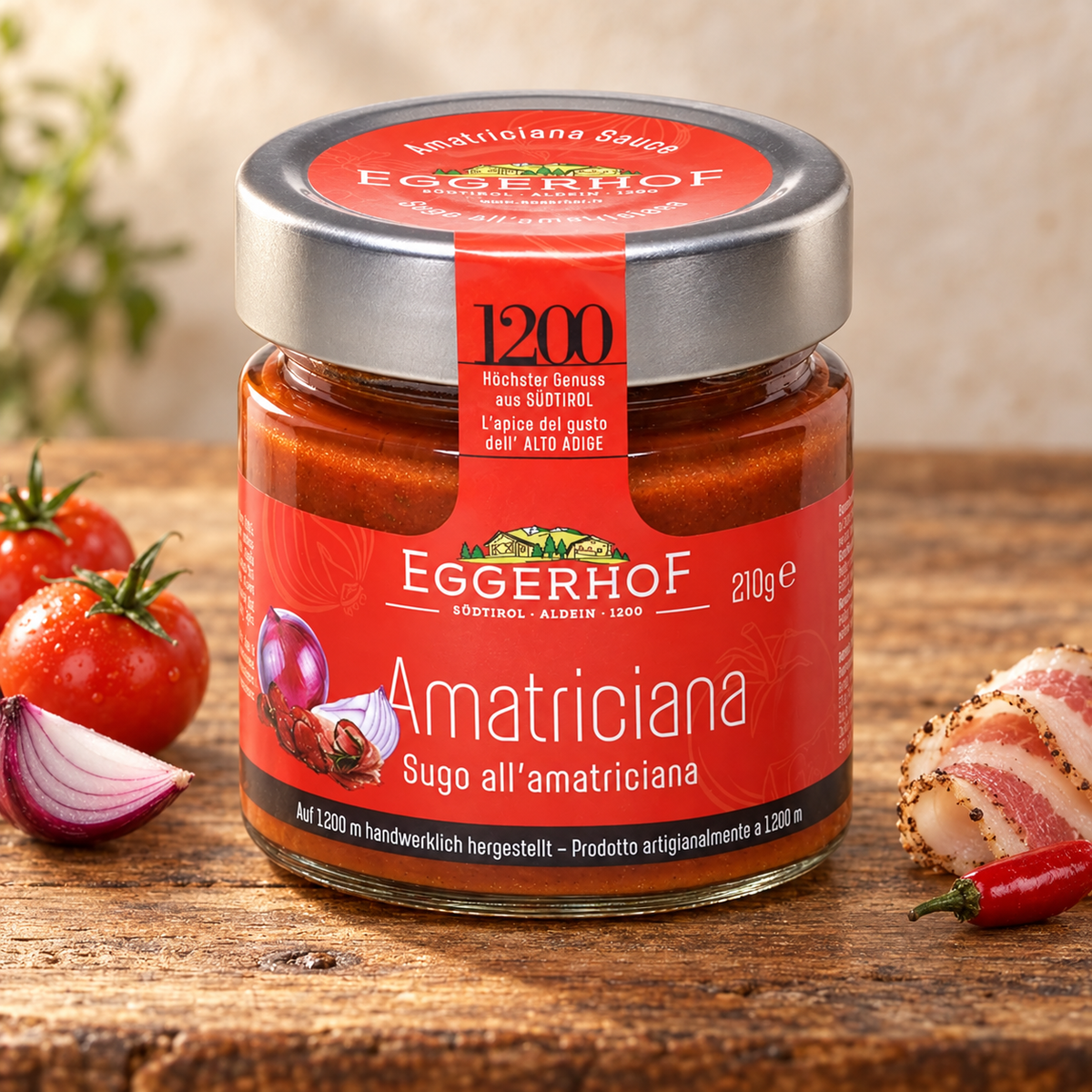 Sugo all'amatriciana con Speck Alto Adige