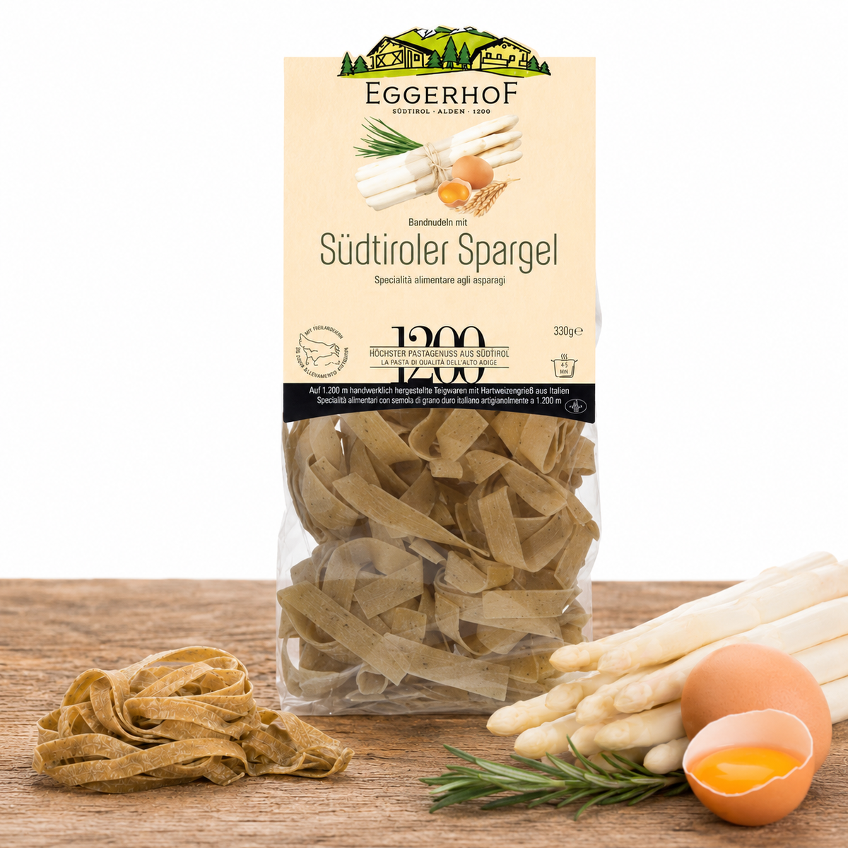 Bandnudeln mit Südtiroler Spargel
