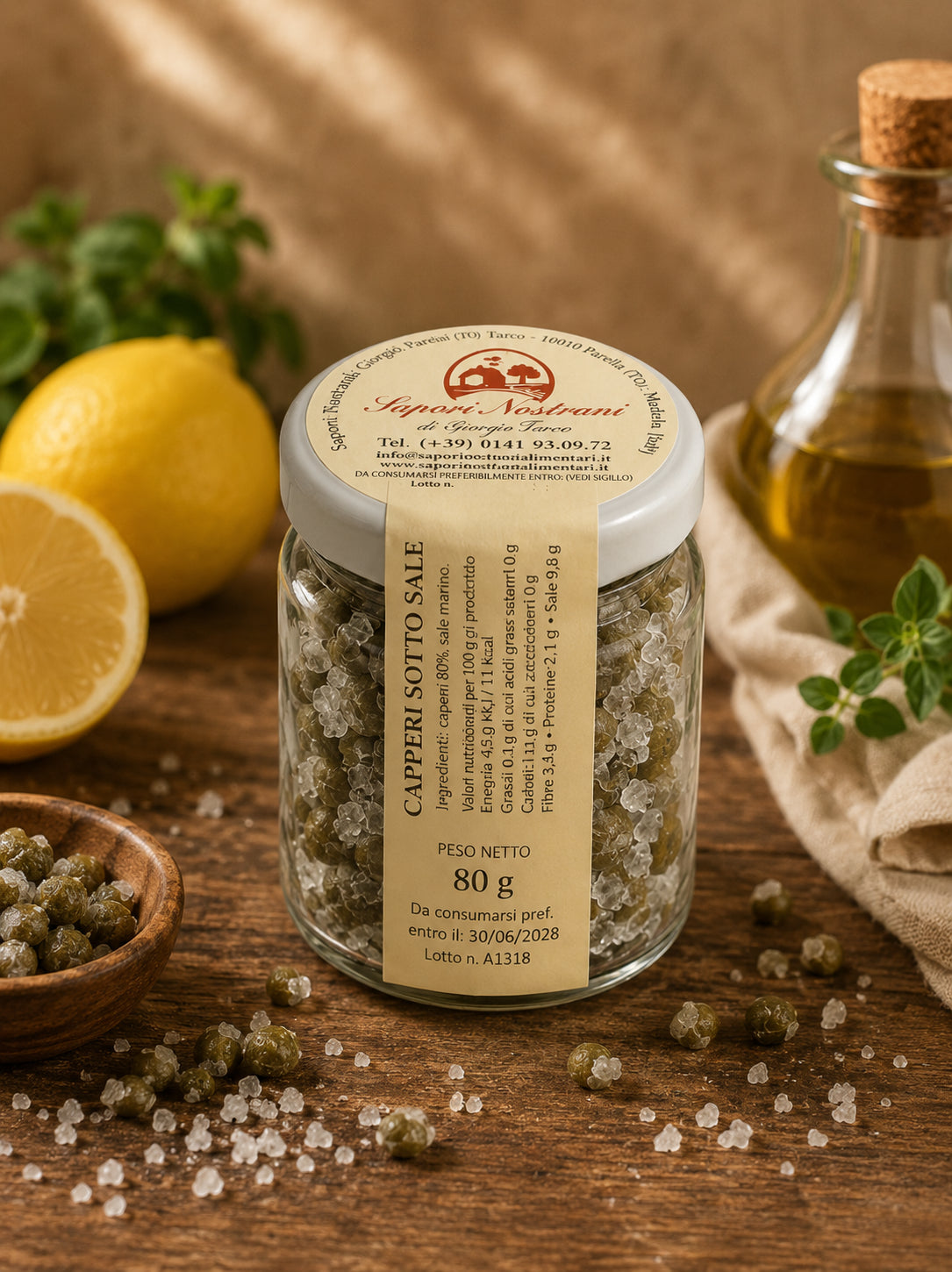 Kapern in Salz 80g –  Sapori Nostrani