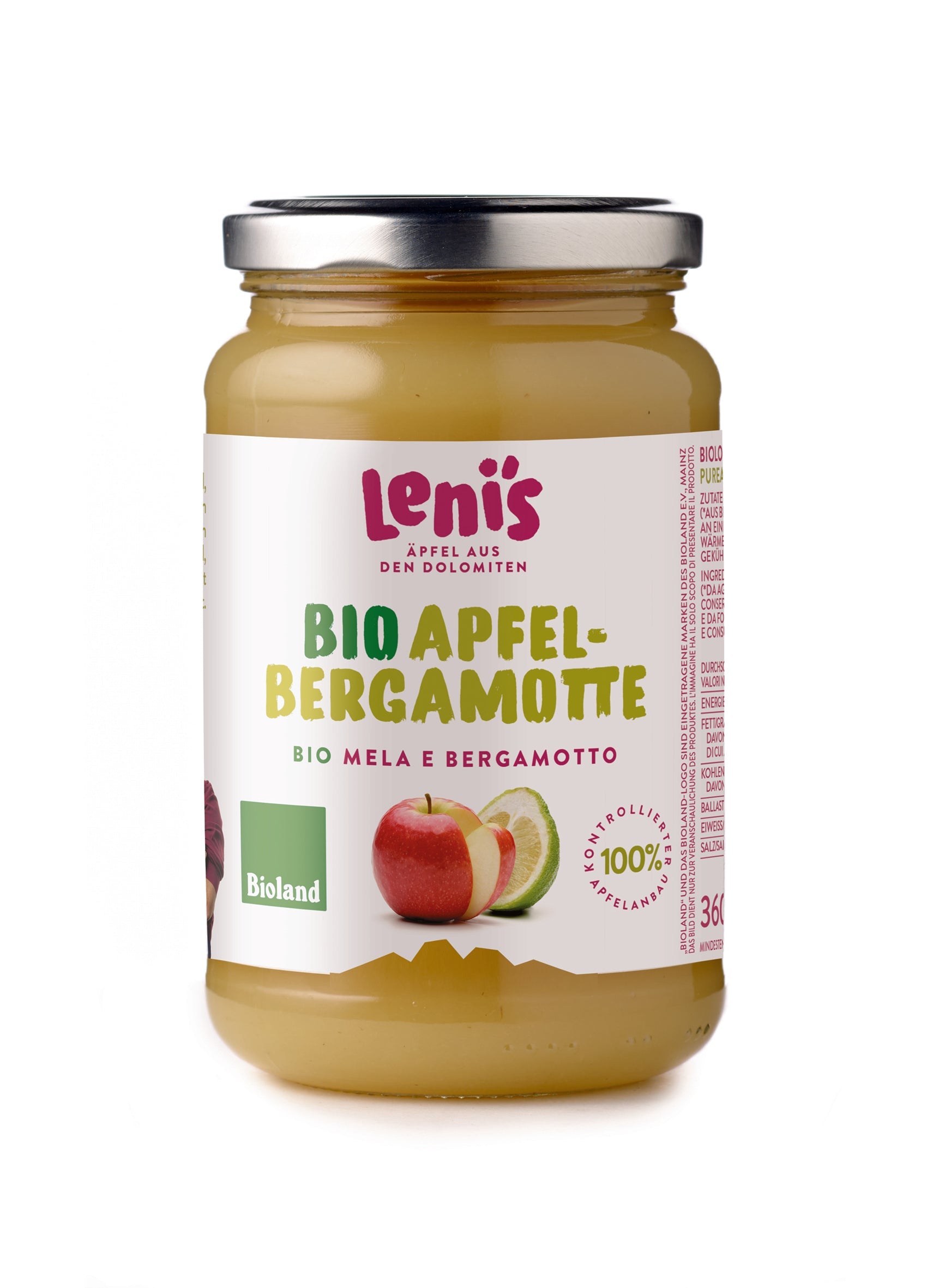 Apfel- Bergamottemus Lenis BIO 360g