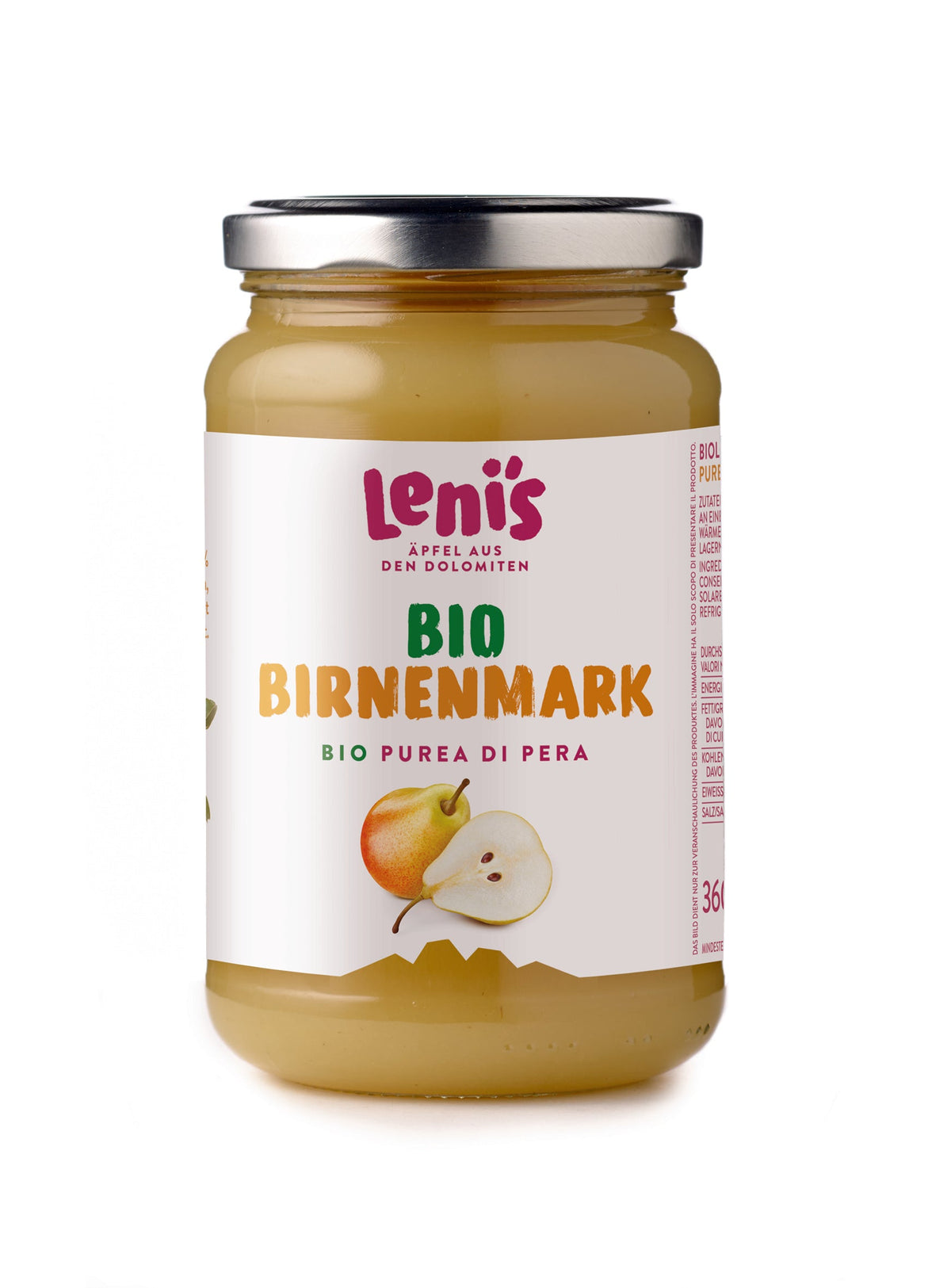 Birnenmus Lenis BIO 360g
