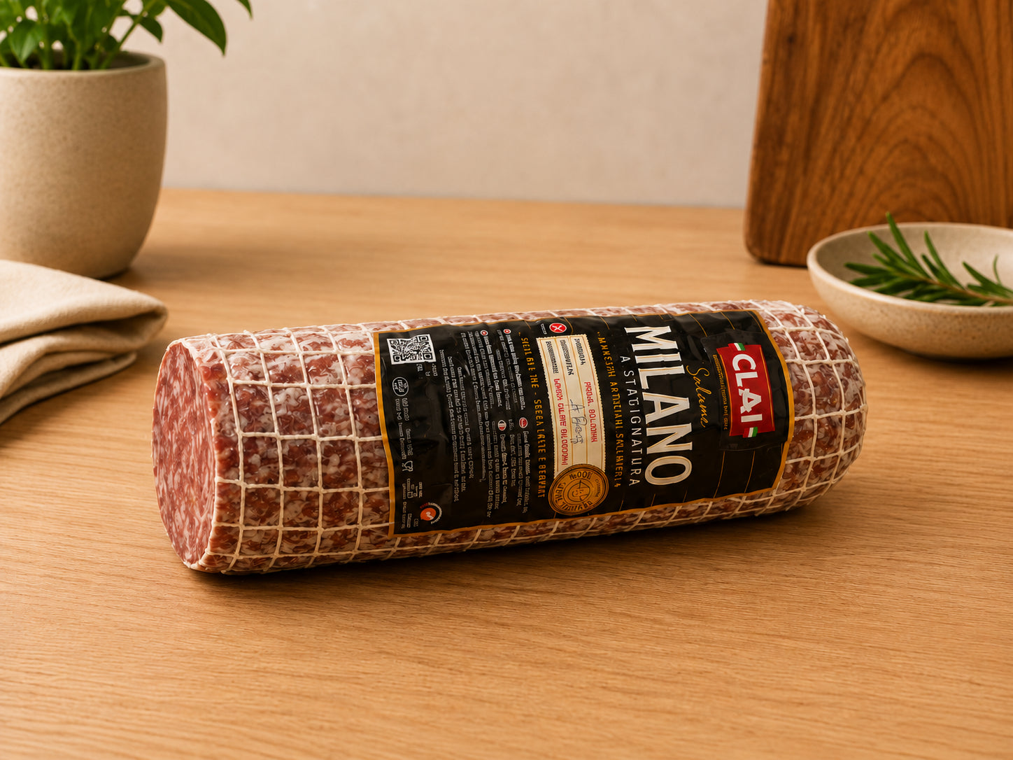 CLAI Salame Milano Lunga Stagionatura metà sottovuoto ca. 1 kg
