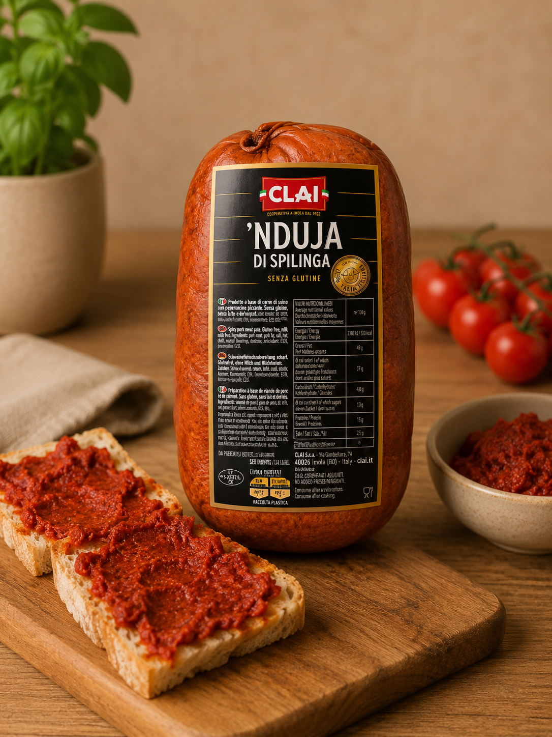 CLAI ’Nduja Calabrese di Spilinga sottovuoto ca. 400g