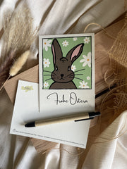 Frohe Ostern Apfelpapier-Grußkarte