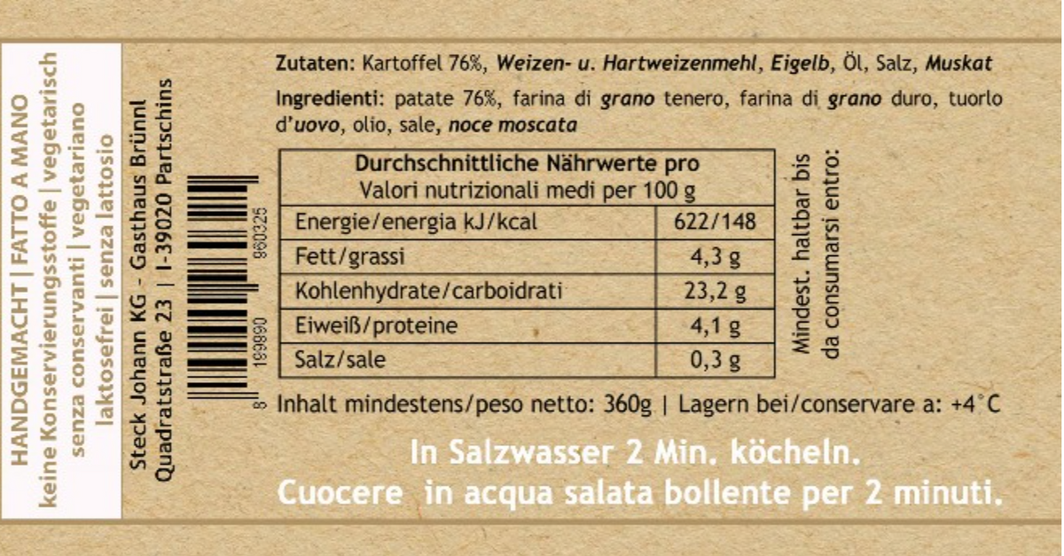 Südtiroler Schupfnudeln