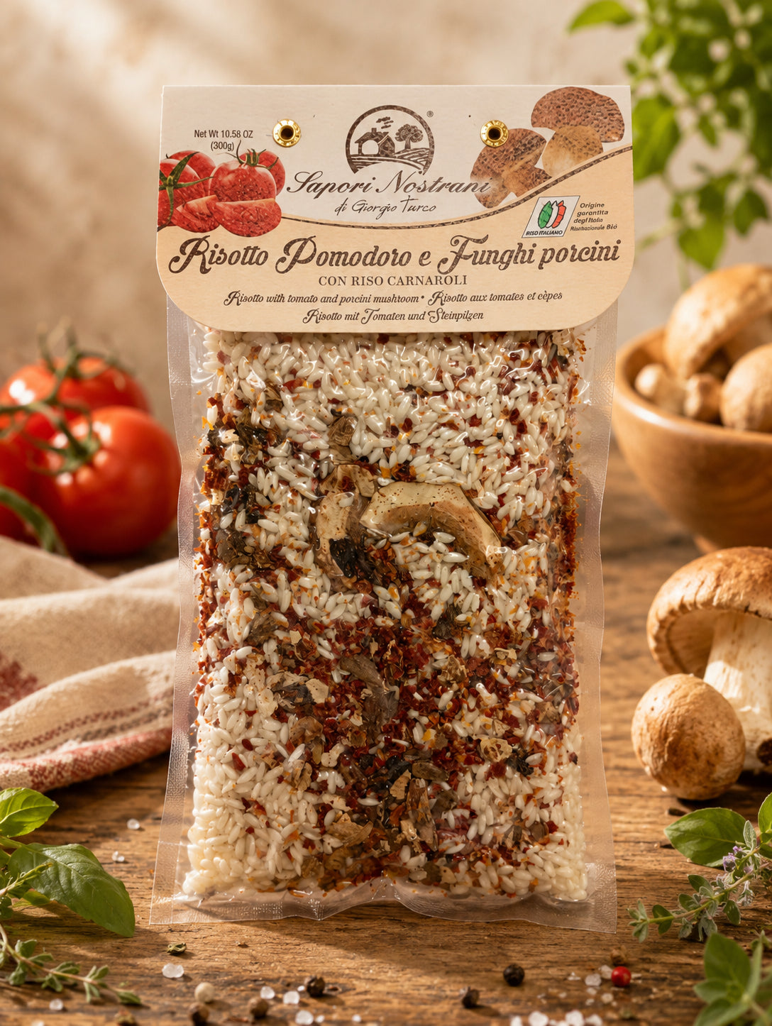 Risotto mit Tomaten & Steinpilzen 300g – von Sapori Nostrani