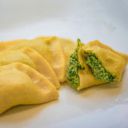 Kartoffelschlutzer mit Topfen - Spinatfülle