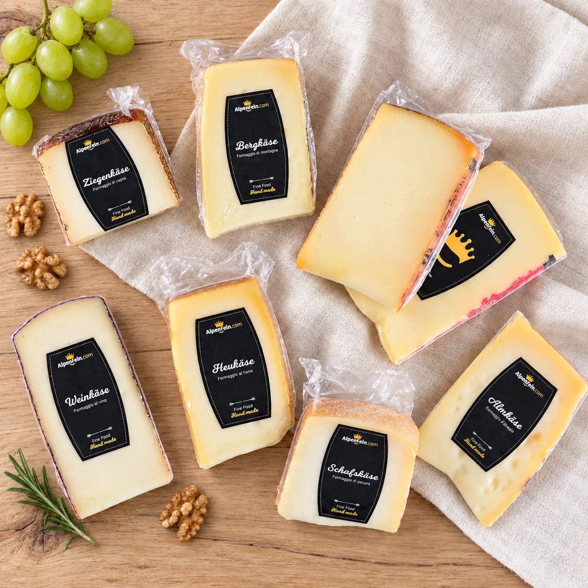 Degustations Set "Die Glorreichen 8 - Käse Selection aus Südtirol und Italien"