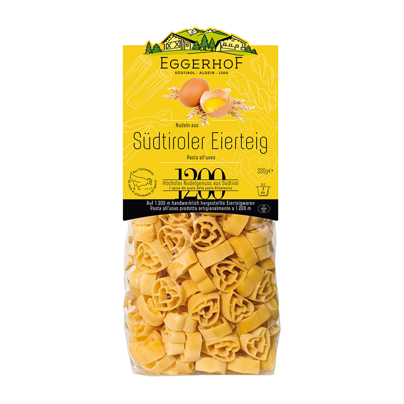 Eierteig Herznudeln