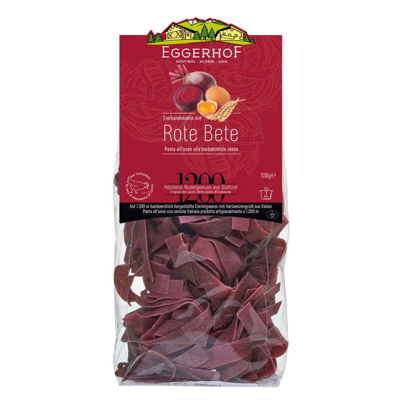 Eierbandnudeln mit Rote Bete