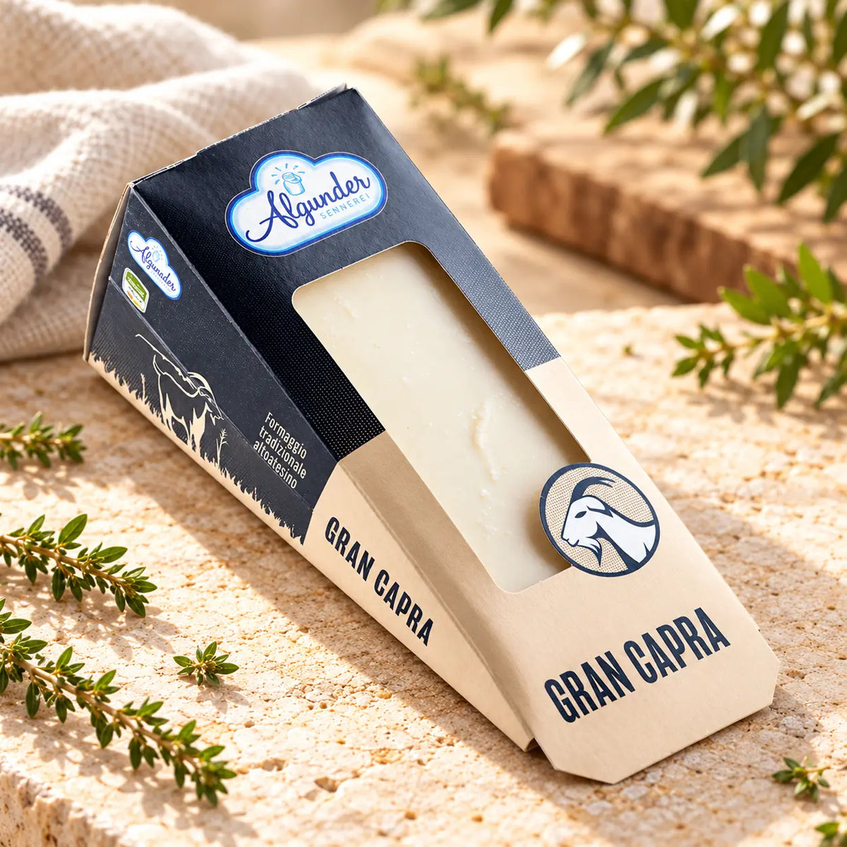 Gran Capra – Ziegen-Hartkäse der Sennerei Algund – 220 g