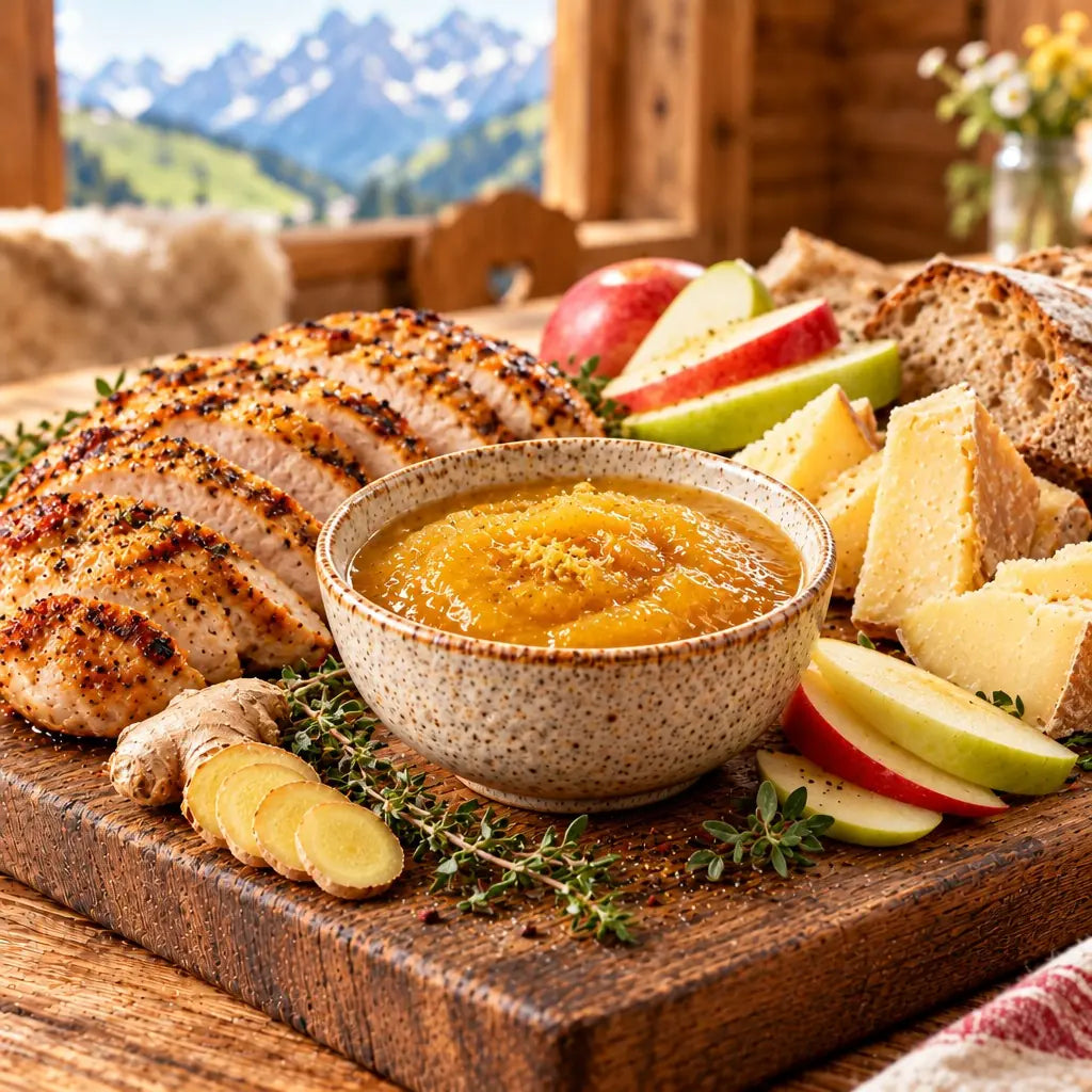 Mannius Apple Ginger Dip 250 g – fruchtiger Apfel-Ingwer-Dip aus Südtirol
