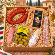 Box regalo “Salami italiani” – Levonetto Ungherese, Cacciatore DOP, salame al finocchio e salsiccia Napoli piccante