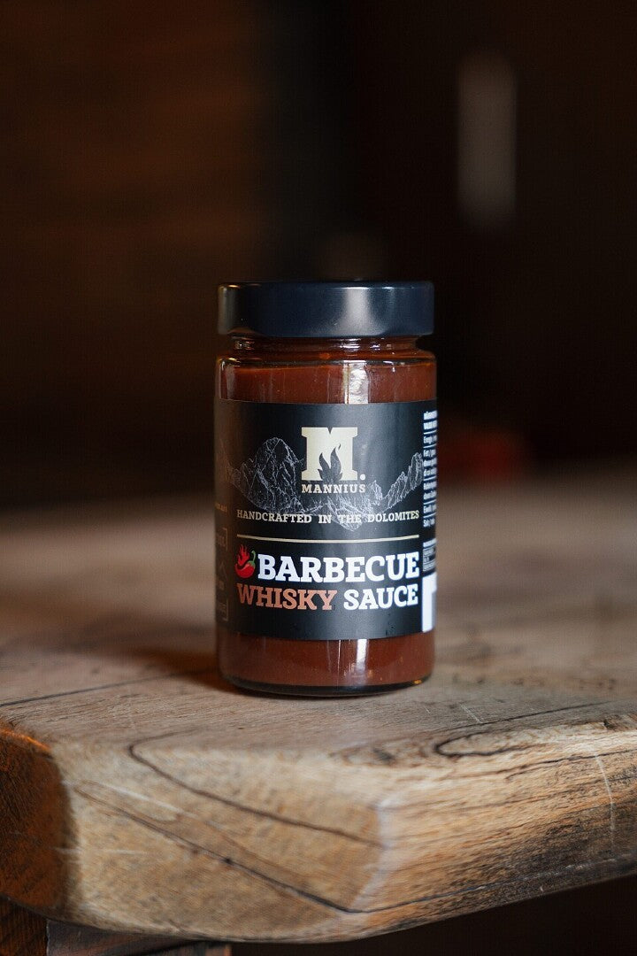Mannius Whisky BBQ Sauce 250 g – rauchige Grillsauce aus Südtirol