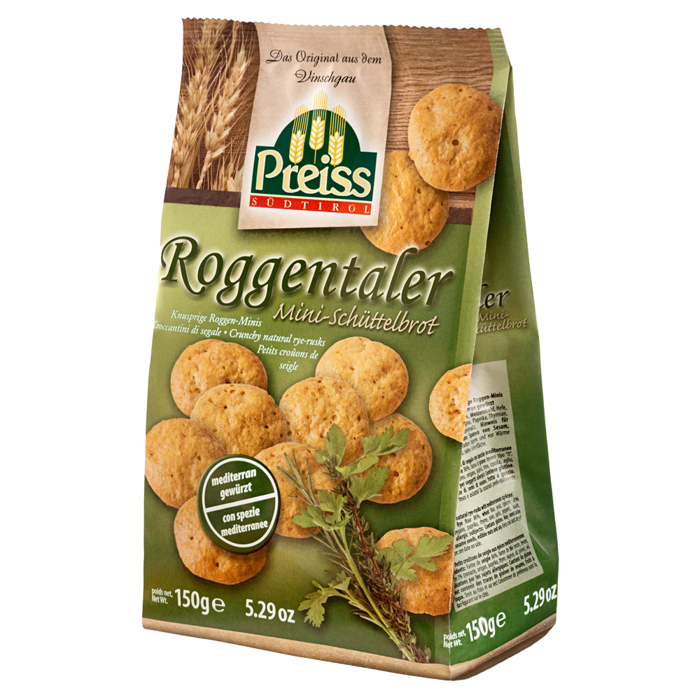 Knusprige Roggen-Minis mediterran gewürzt