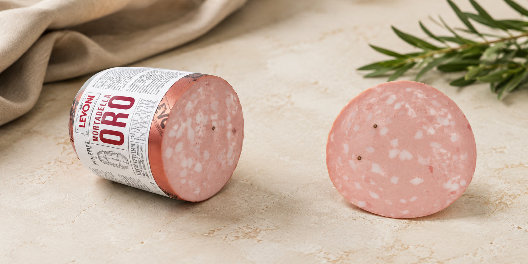 Levoni Mortadella Oro ca. 4,5kg – Trancio vakuumverpackt