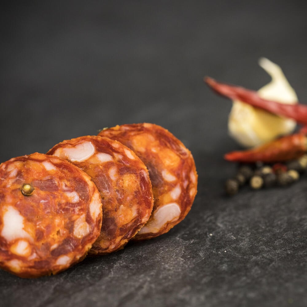 Salsiccia Napoli piccante curva – ca. 500 g | Salame tipico del Sud Italia
