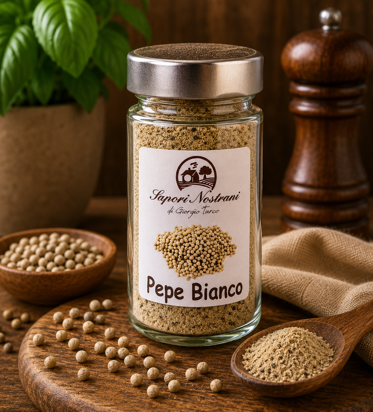 Gemahlener weißer Pfeffer 60g