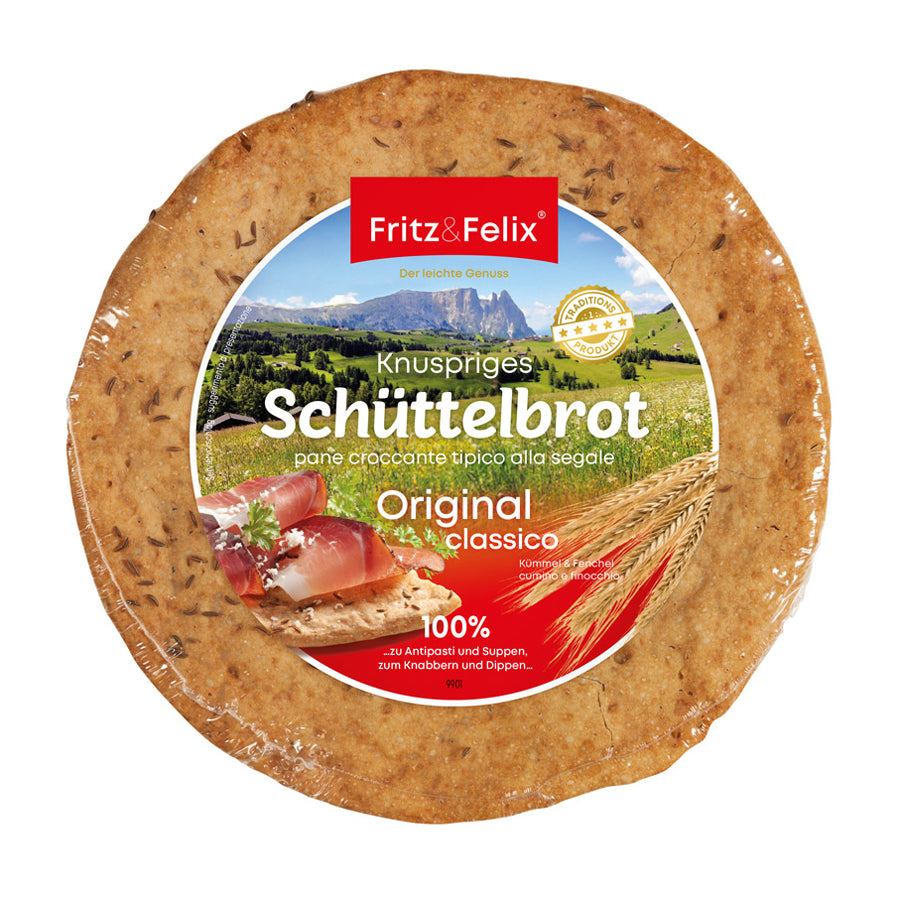 Schüttelbrot Original mit Fenchel & Kümmel - 150 g - Fritz & Felix