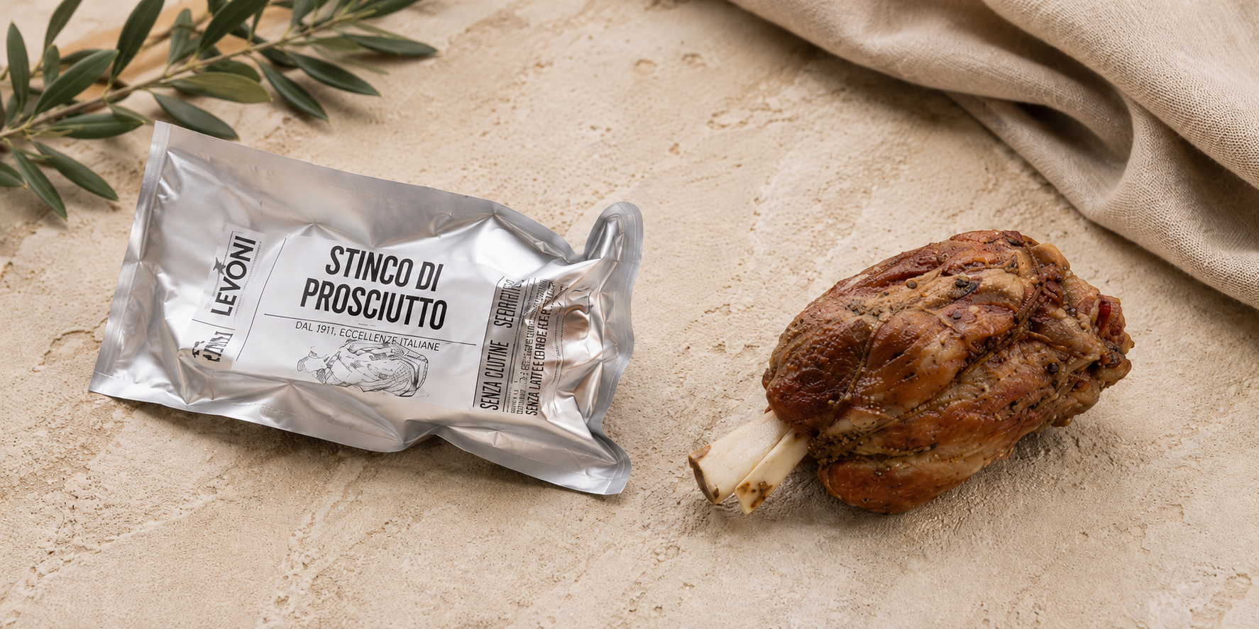 Levoni Stinco di Prosciutto al Forno 600g - precotto
