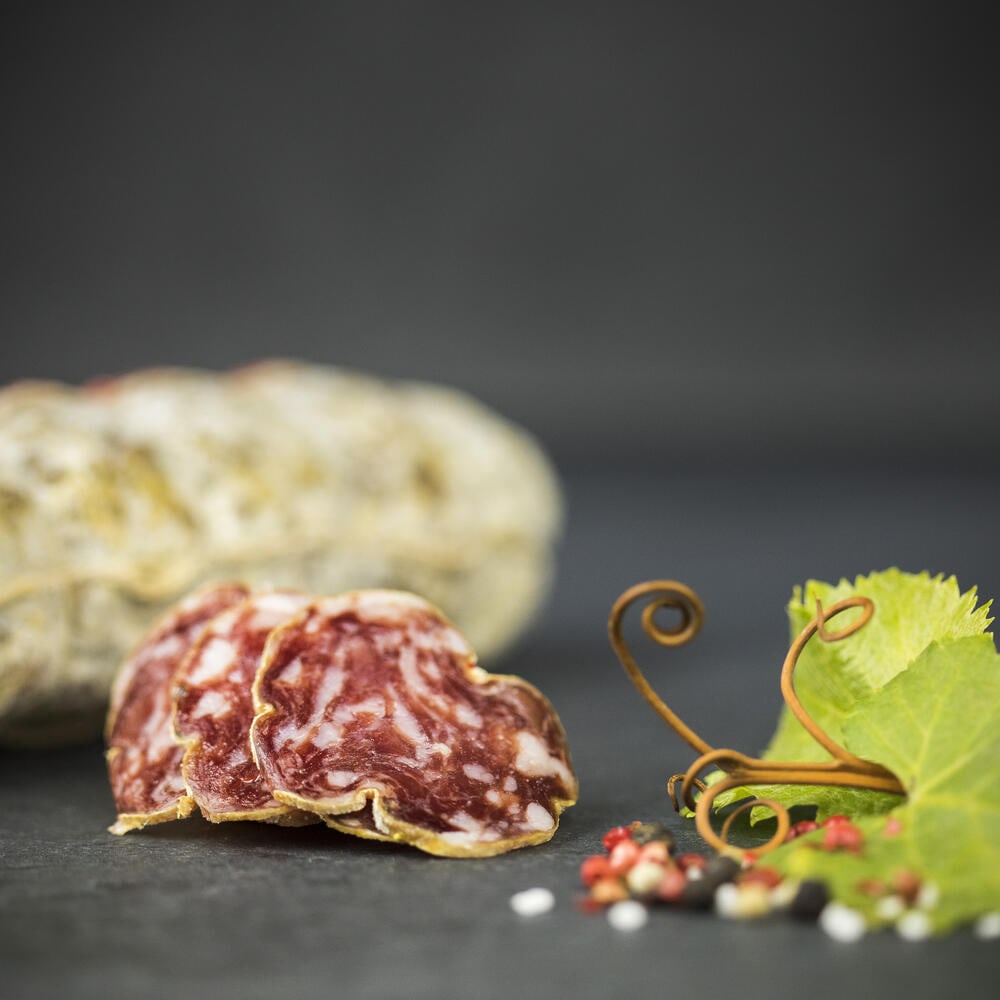 Italienische Weinsalami mit Barolo – ca. 300 g | Feinkost-Salami aus dem Piemont