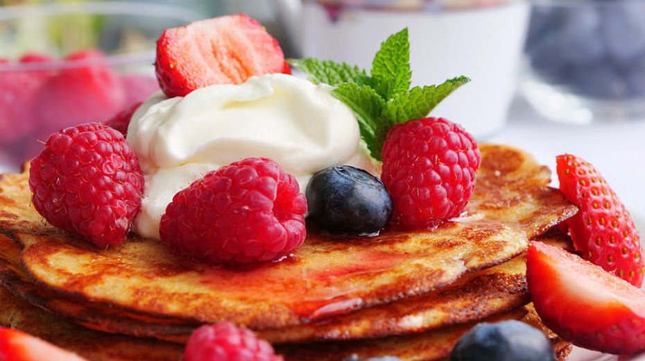 pancake con frutta