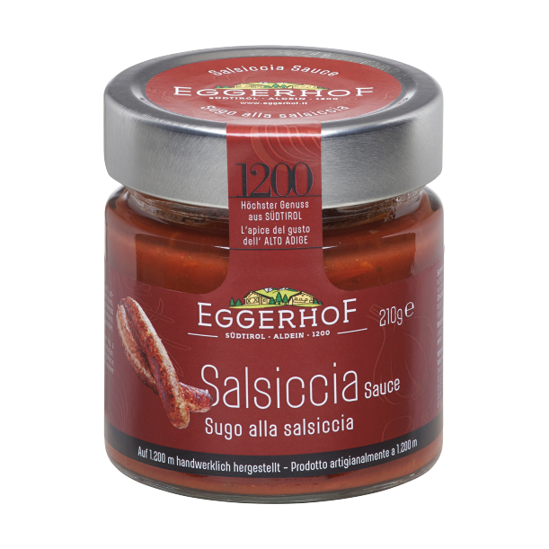 Sauce mit Südtiroler Salsiccia (Bratwurst)