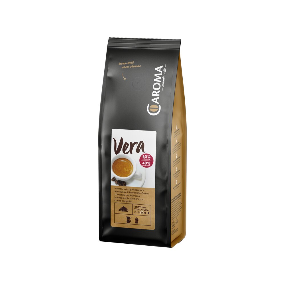 Vera - 60 % Arabica 40 % Robusta gemahlen - Filter & Mokka